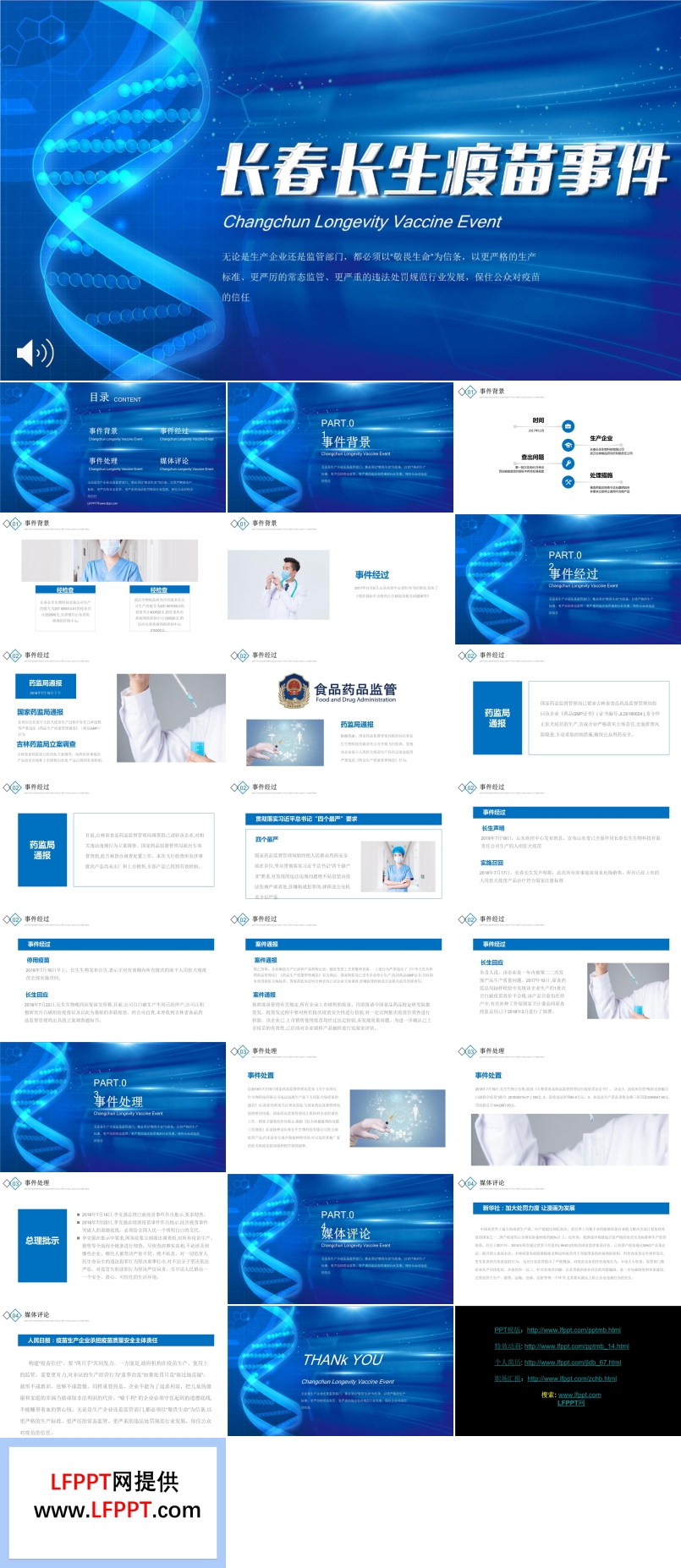 長春長生疫苗事件PPT模板