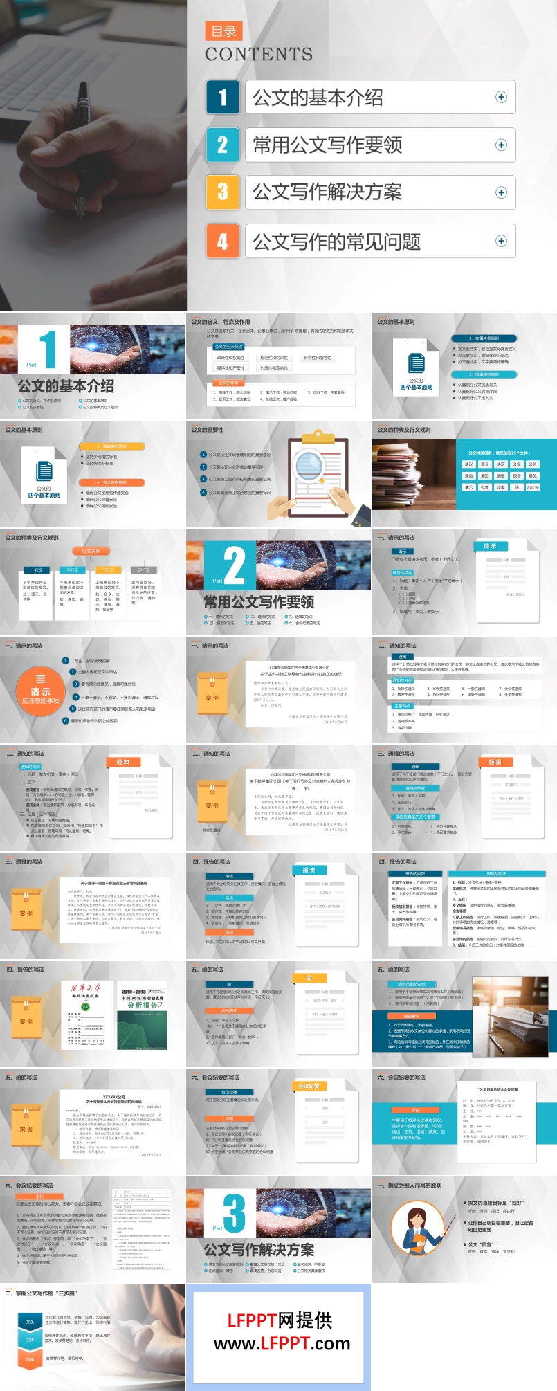 公文寫作技巧培訓(xùn)PPT動態(tài)模板