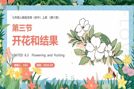 開花和結(jié)果課件PPT模板部編版七年級(jí)生物上冊(cè)